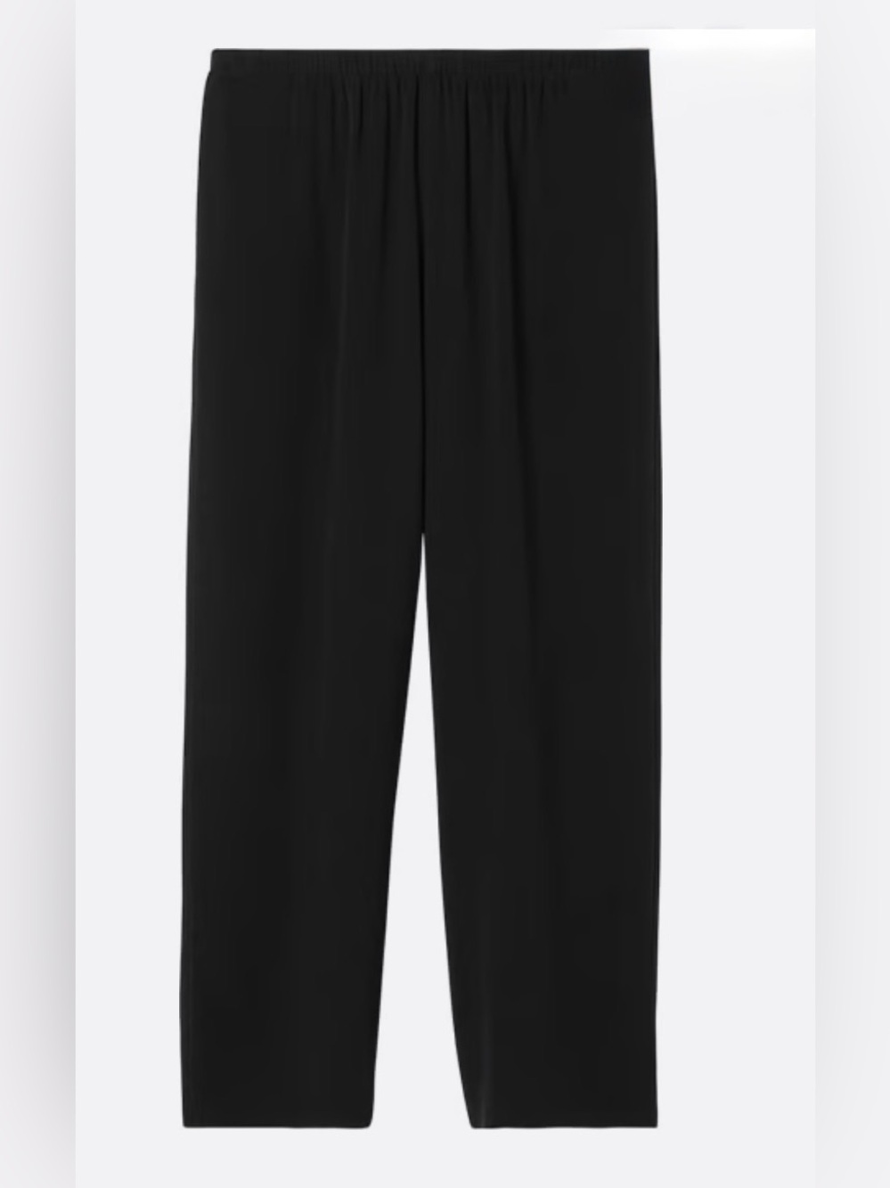 Eileen fisher Silk Georgette Crepe Straight Pant
